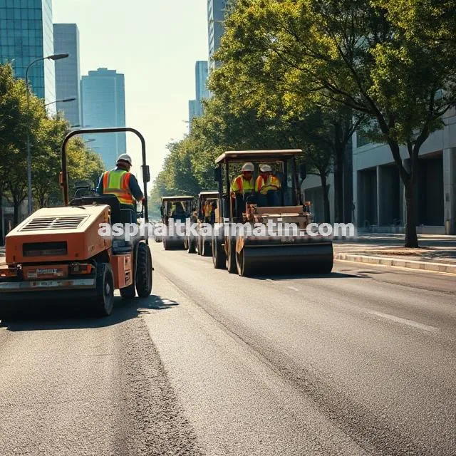 آسفالت کاری در منطقه یک تهران